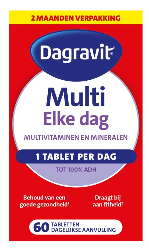 Multi elke dag 100% 60 Tabletten