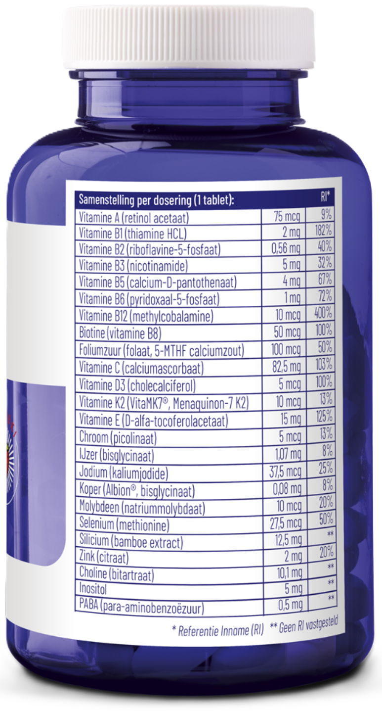 Vitakruid Multi One-a-Day Junior met Aardbei Smaak 90 Kauwtabletten