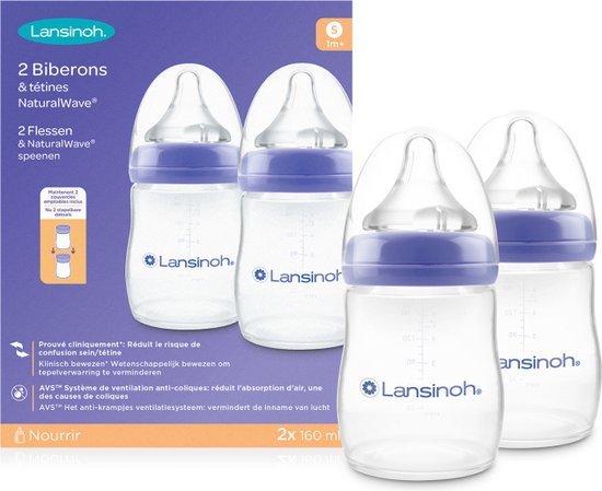 NaturalWave Babyflessen 160 ML 2 Stuks