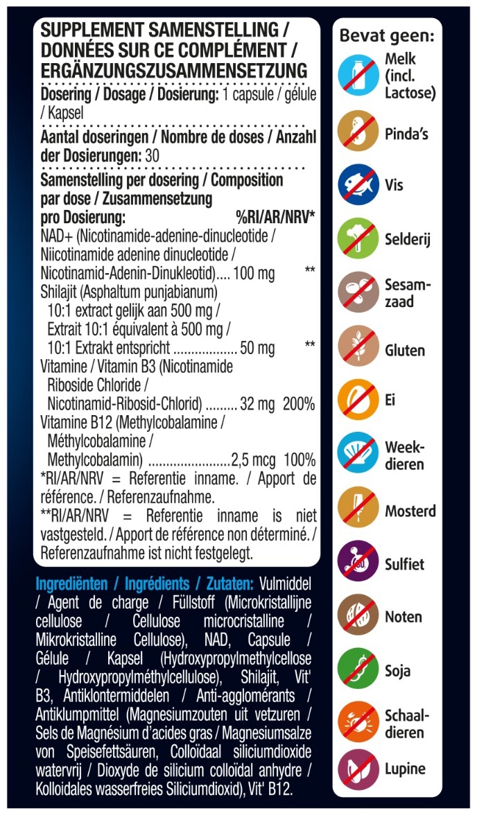Lucovitaal Nad+ 30 capsules