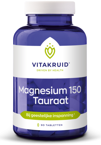 Vitakruid Magnesium 150 Tauraat 90 Tabletten
