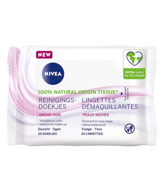 Verzachtende Reinigingsdoekjes 25 Stuks