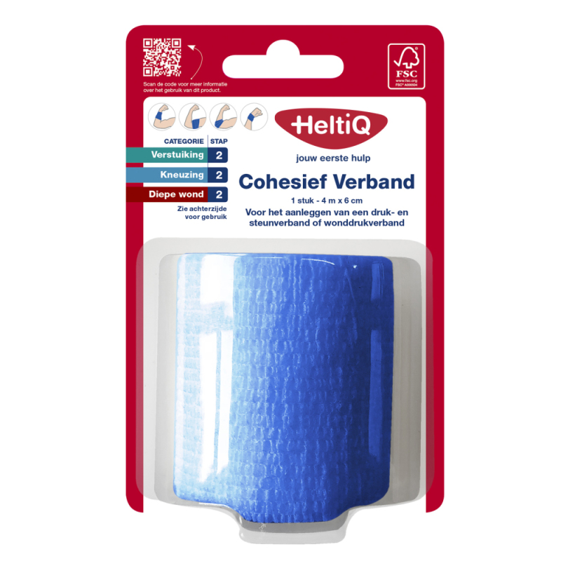 Cohesief Verband 4mx6cm 1 stuk