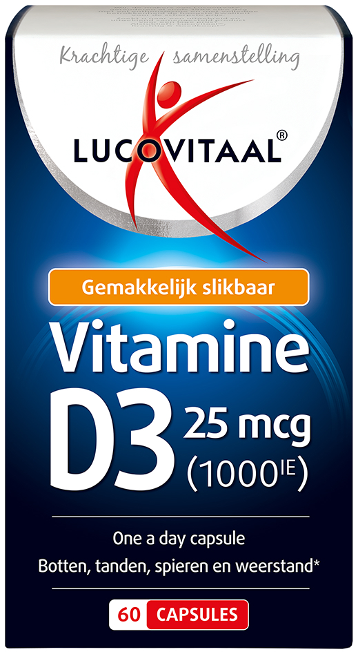 Lucovitaal Vitamine D3 25 mcg 60 capsules