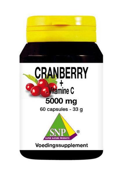 Cranberry vitamine C 5000 mg 60ca