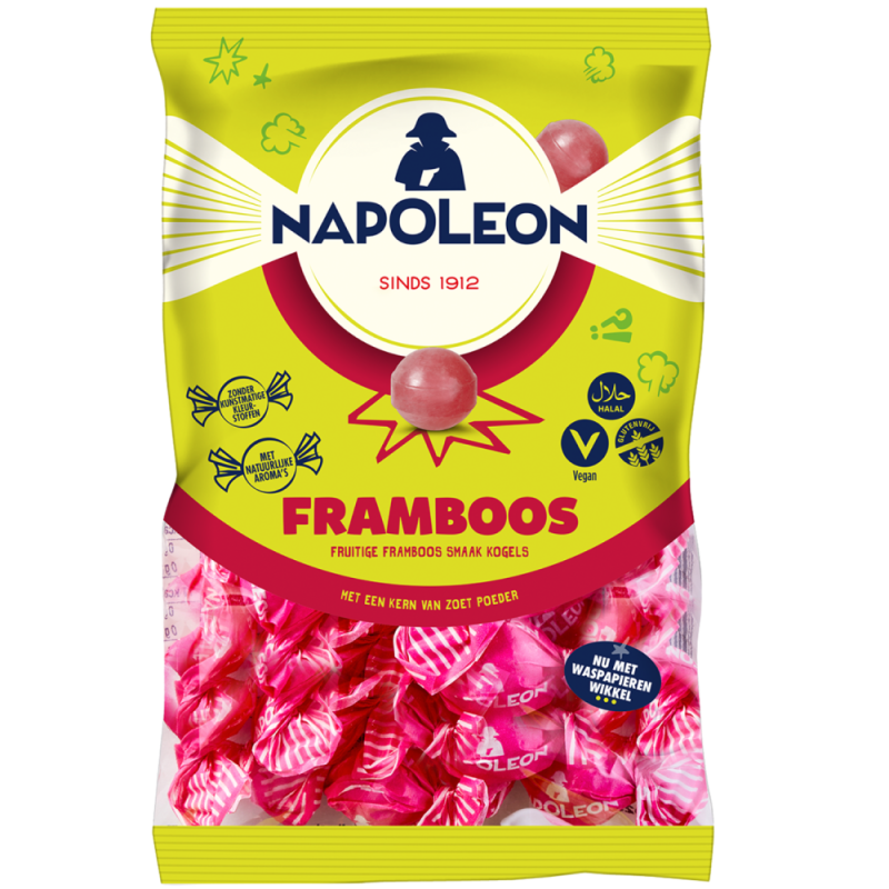 Framboos Kogels 150 gram