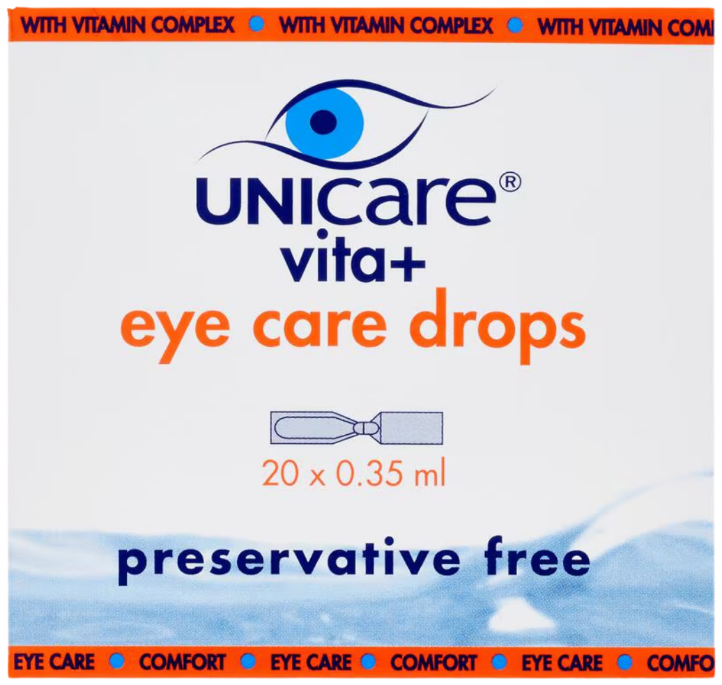 Unicare Vita+ Eye Care Drops 20 x 0.35ml