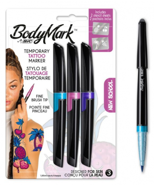 Tattoo Marker New 3 stiften + 2 vellen 1set