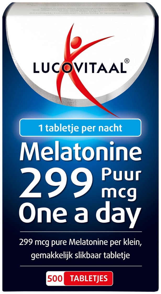 Lucovitaal Melatonine Puur 299 MCG 500 Tabletten