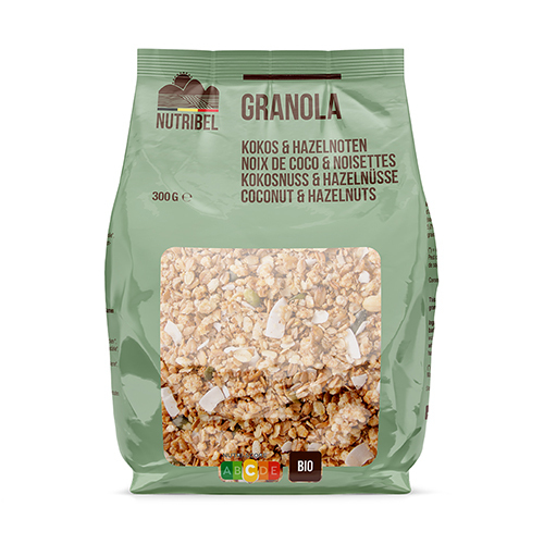 Granola kokos hazelnoot bio 300g