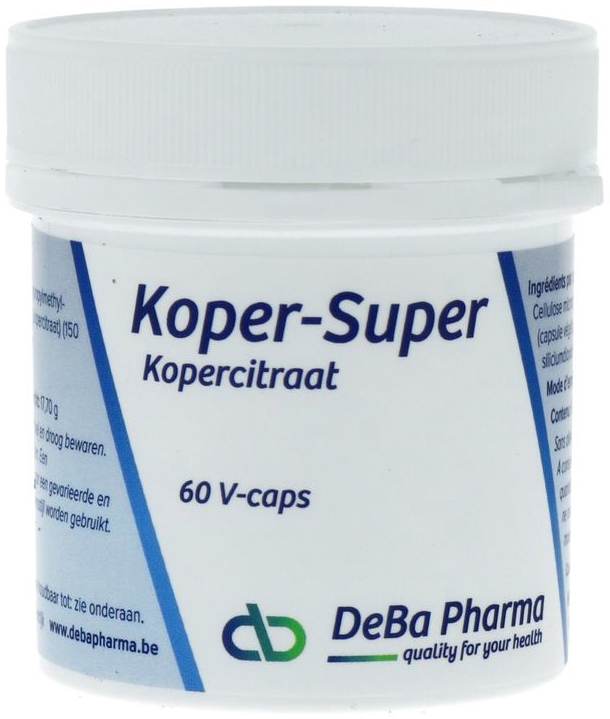 Deba Pharma Koper Super 60 vegan capsules