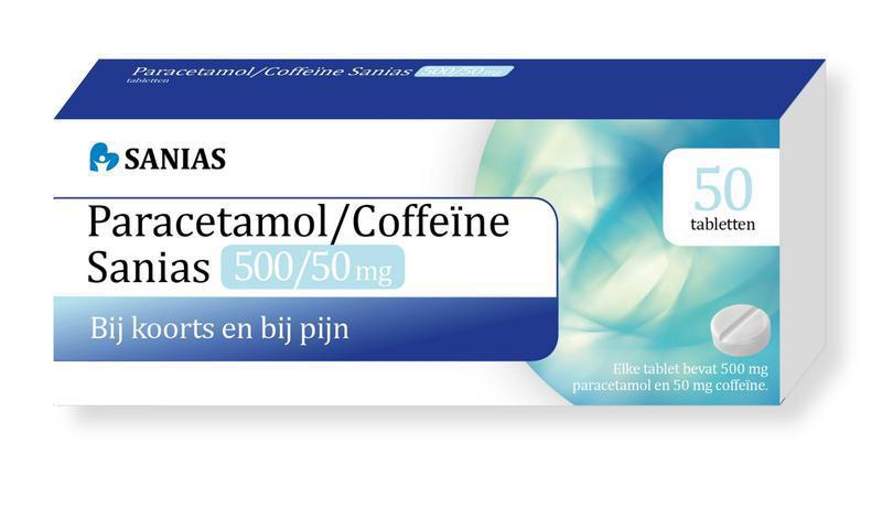 Paracetamol Coffeine 500/50 mg 50 tabletten
