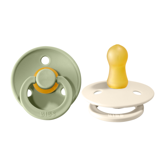 Bibs Fopspeen 1 boy sage/ivory 2st