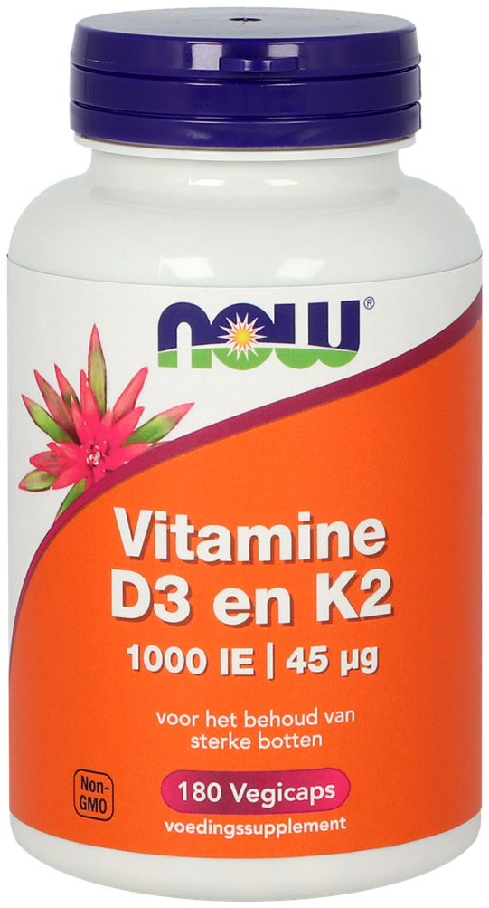 Now Vitamine D3 & K2 1000IE 180 vegicaps