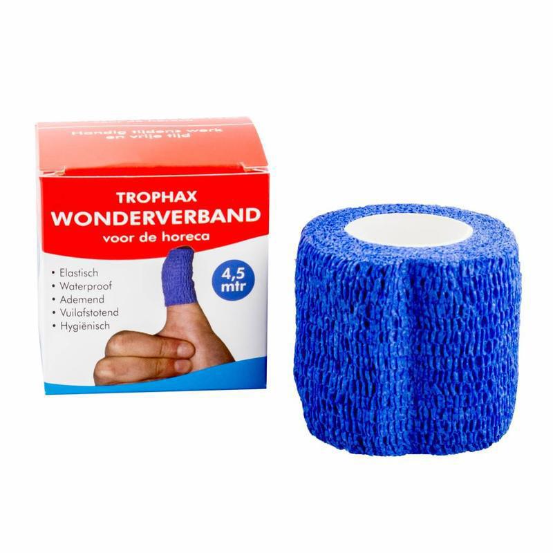 Wonderverband Blauw 4,5m x 5cm Horeca 4.5m