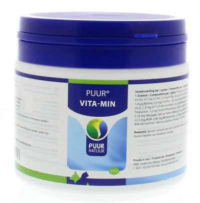 Puur Vitaminen en mineralen hond/kat 250g