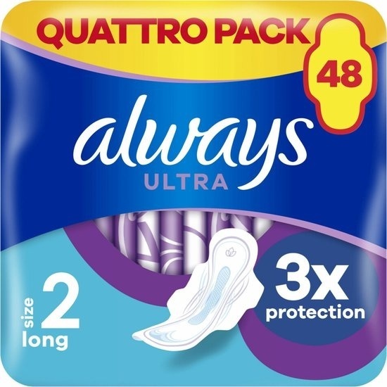 Always Maandverband Ultra Day Long 48 St Quattro Pack 1 Stuk 1stuks