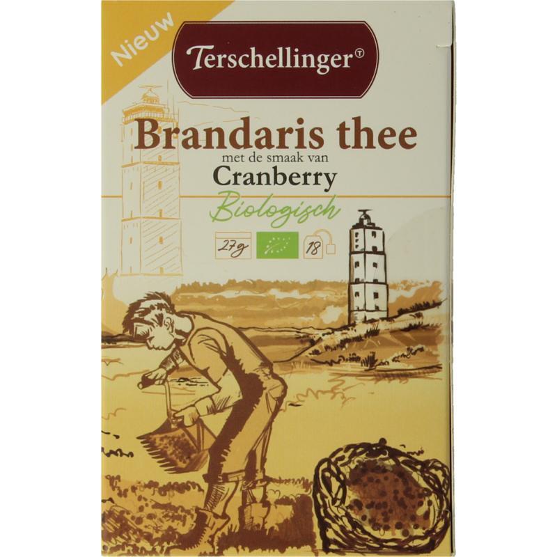 Zwarte thee cranberry bio 18st
