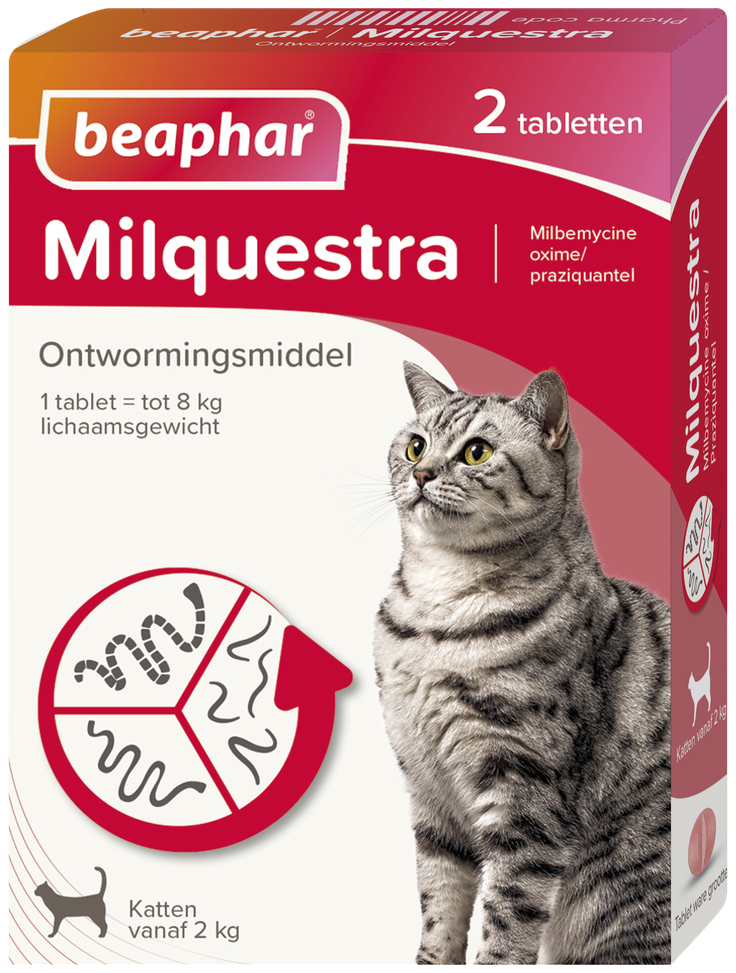 beaphar Milquestra Kat (2 - 12kg) 2 St 2st