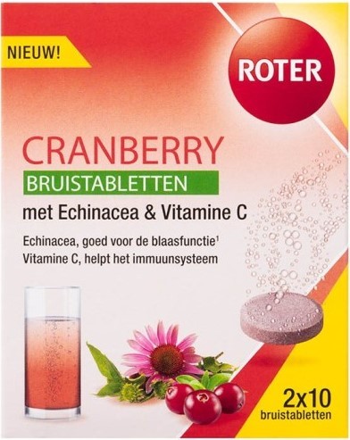 Cranberry Bruistabletten  2x10 stuks