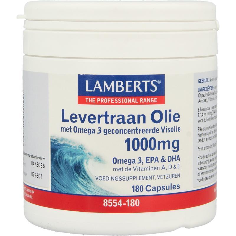Levertraanolie 1000mg 180 Capsules