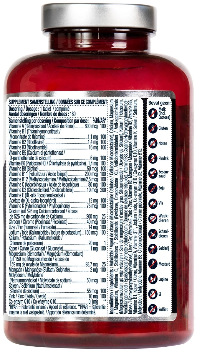 Lucovitaal Multivitamines A-Z 180tb
