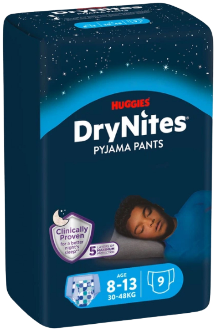 DryNite Boy 8-15 Jaar 9 stuks