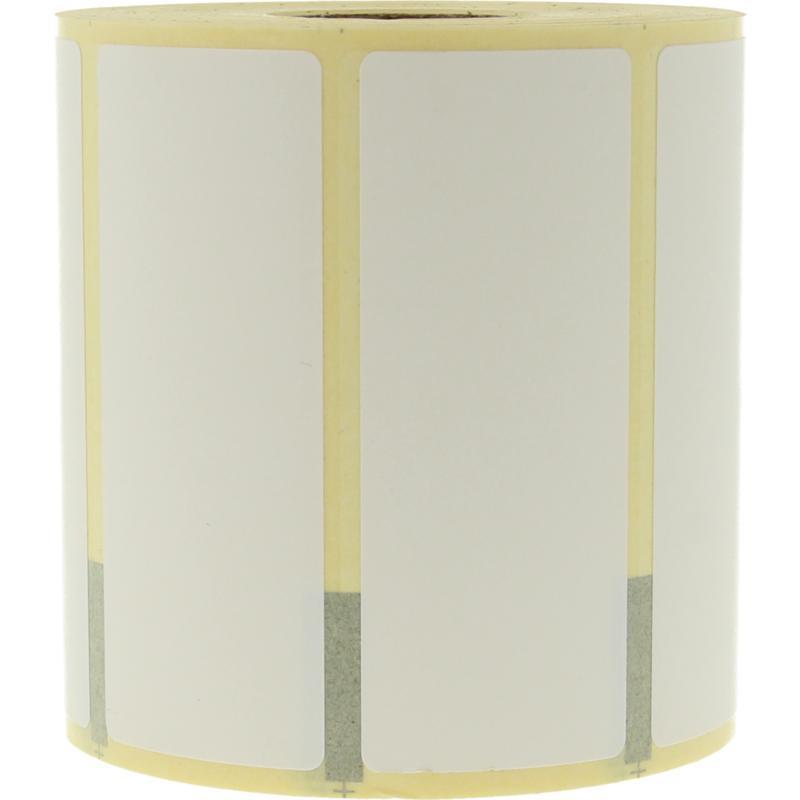 Etiket blanco 75 x 30 mm op rol 850st