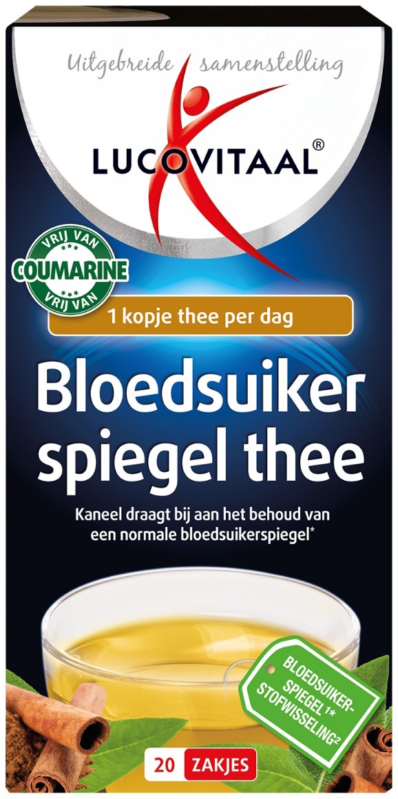 Lucovitaal Bloedsuikerspiegel Thee 20 zakjes