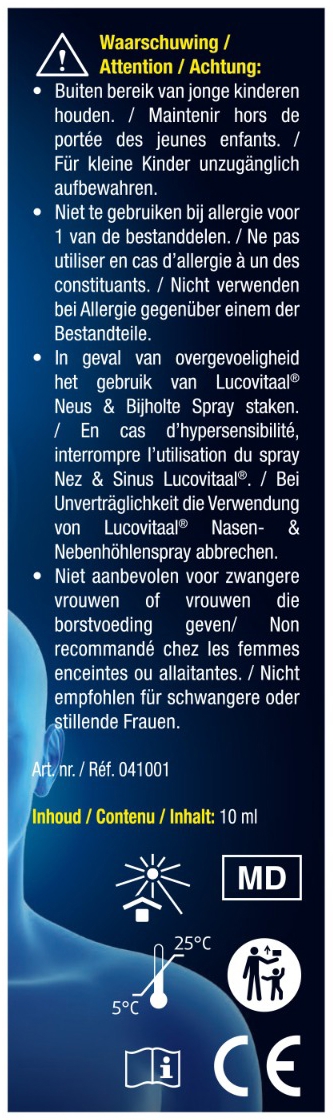 Lucovitaal Neus en Bijholte Spray 10ml