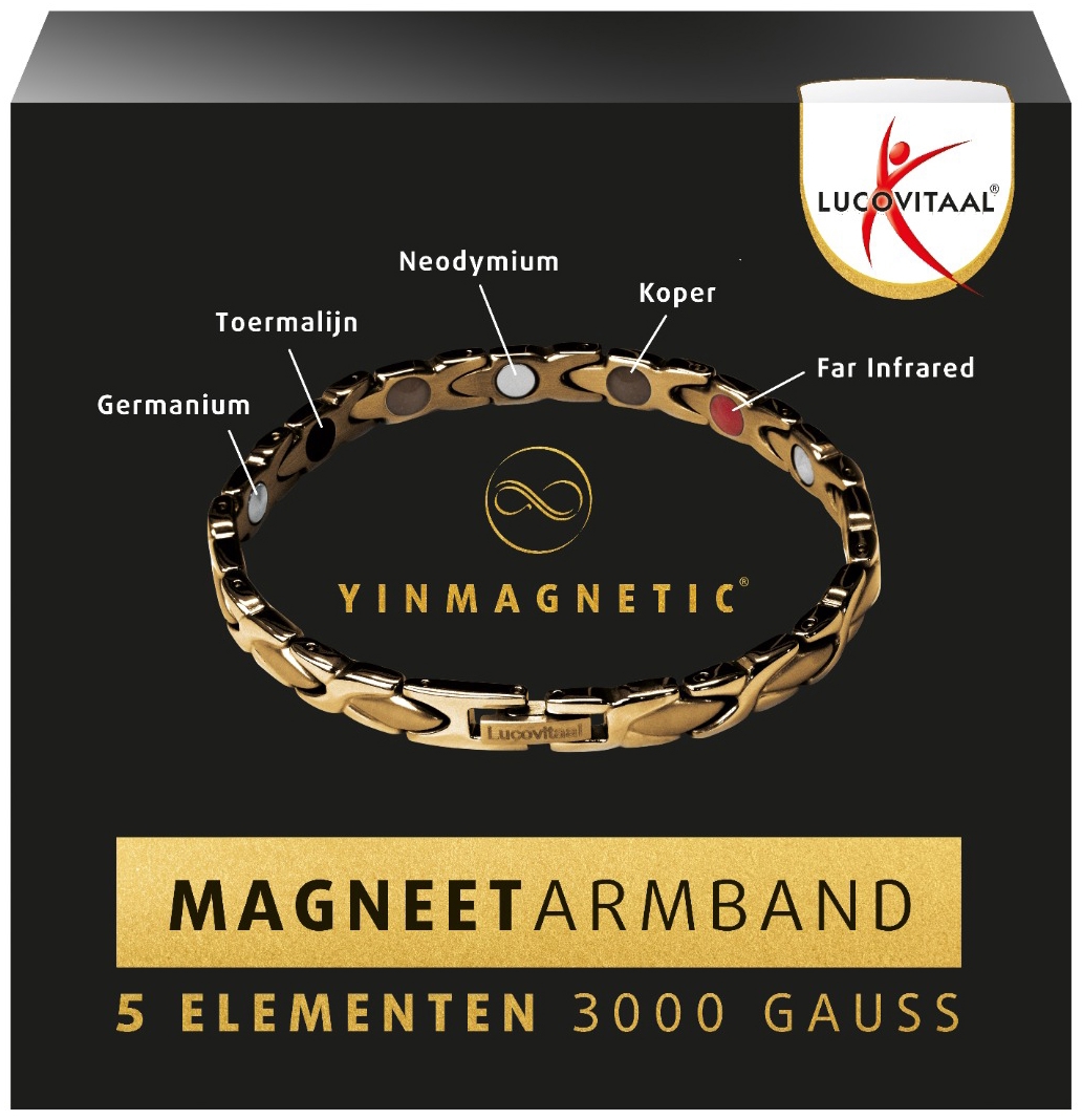 Lucovitaal Armband Magneet Yinmagnetic Goud 1 stuk