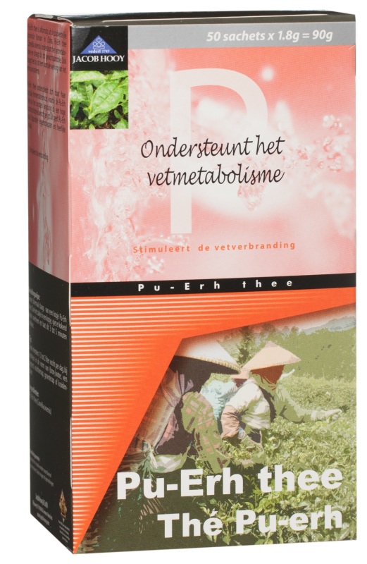 Jacob Hooy Pu Erh theezakjes 50st