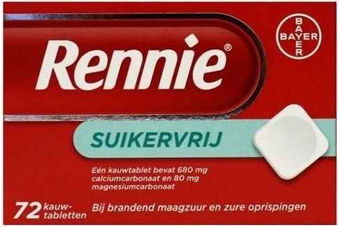Suikervrij 72 kauwtabletten