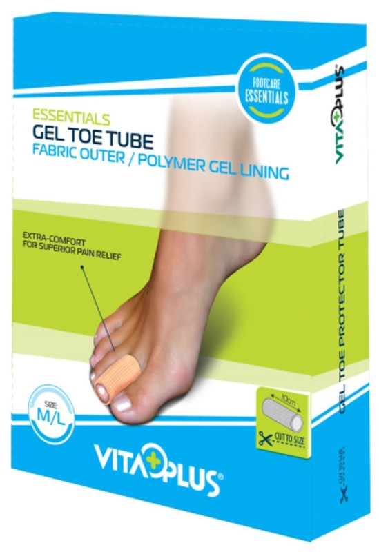 Essentials Gel Toe Tube Fabric Cap Maat M/L 1 Stuk