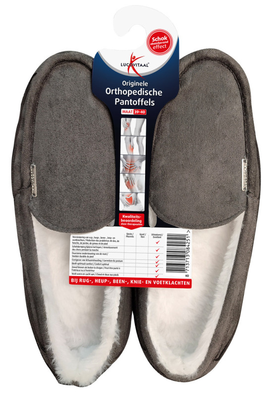 Lucovitaal Pantoffel Orthopedisch 39-40 Hanger 1 Paar