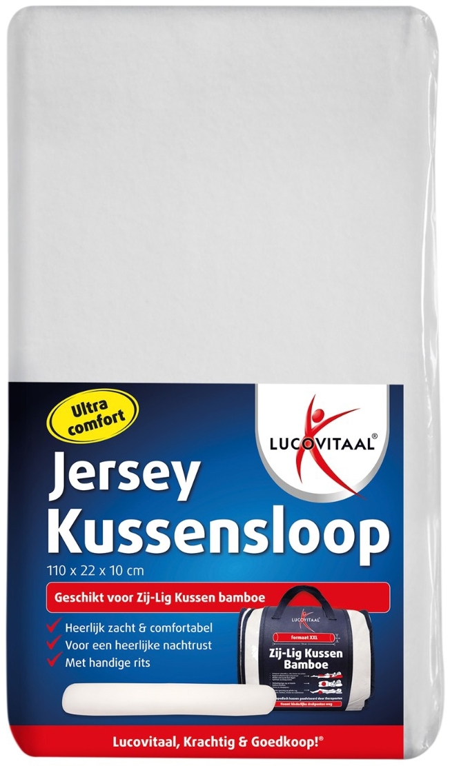 Lucovitaal Kussensloop Jersey Zij-ligkussen 1 Stuk