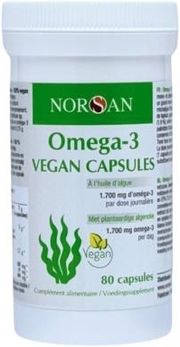 Norsan Omega-3 Vegan Capsules 80 Vegicaps