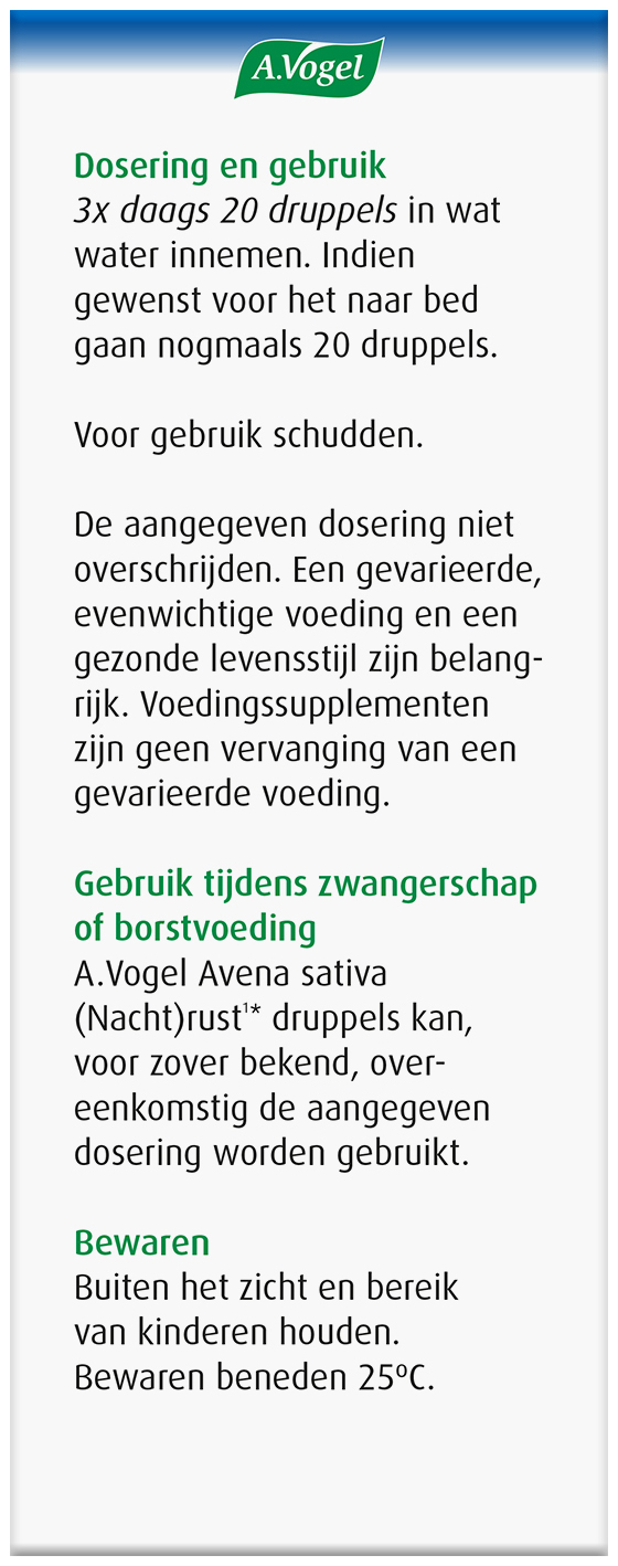 A.Vogel Avena sativa (nacht) rust druppels 100ml
