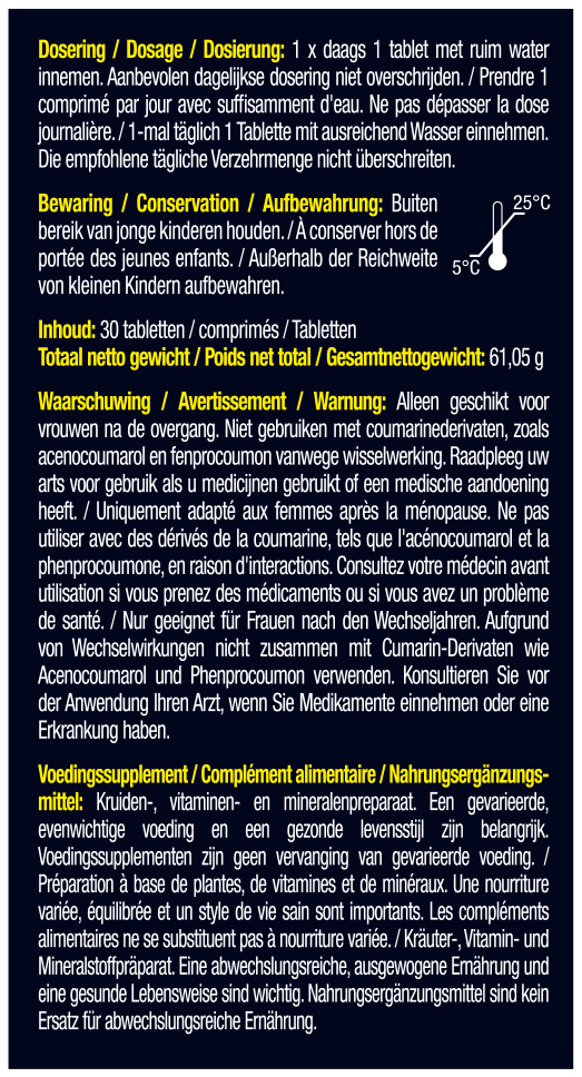 Lucovitaal Post Overgang Balans 30 tabletten