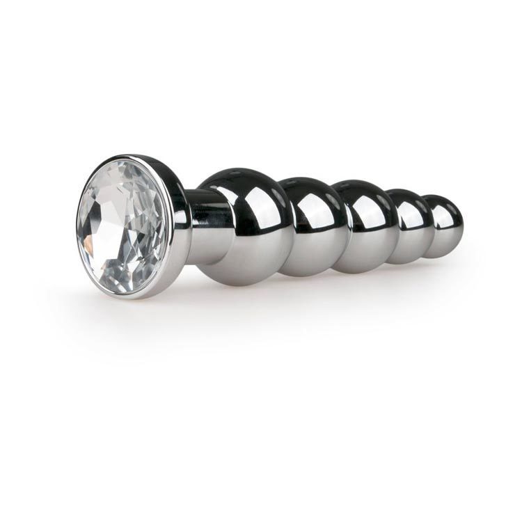 Metalen Buttplug Met Kristal 1 Stuk