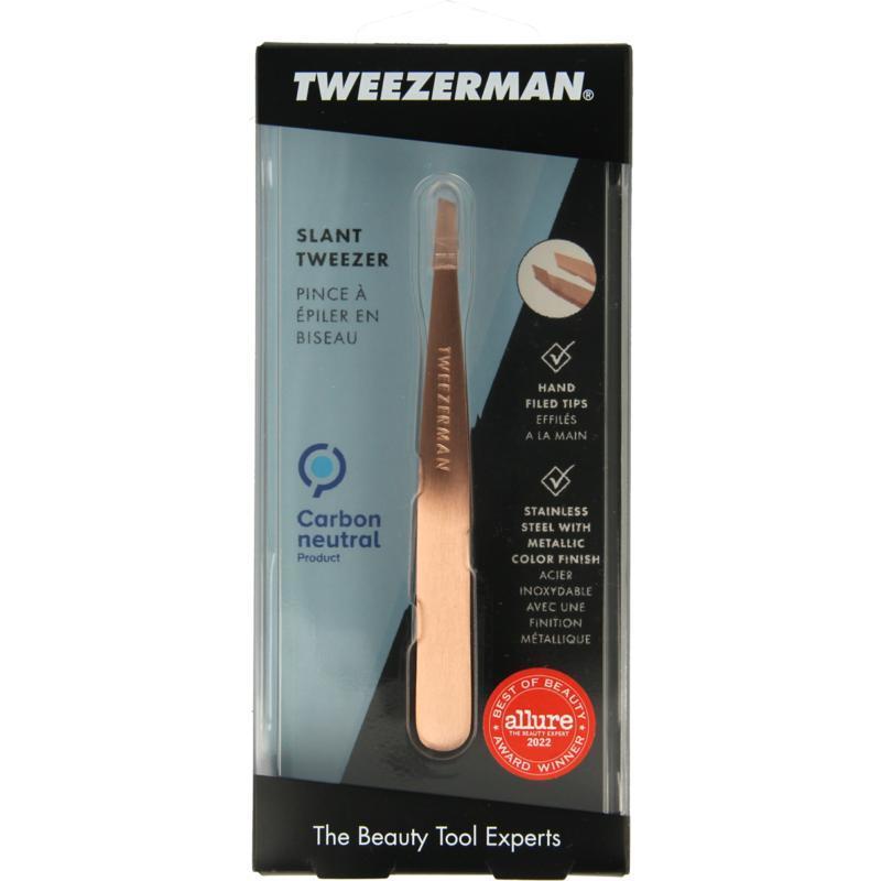 Slant tweezer rose goud 1 Stuk