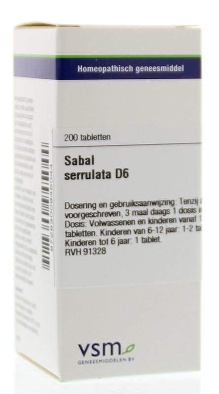 VSM Sabal serrulata D6 200tab