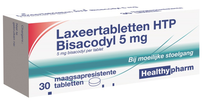 Bisacodyl 5mg Laxeertabletten 30 tabletten