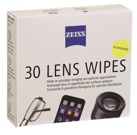 Zeiss Lens Wipes Alcoholvrij 30 wipes