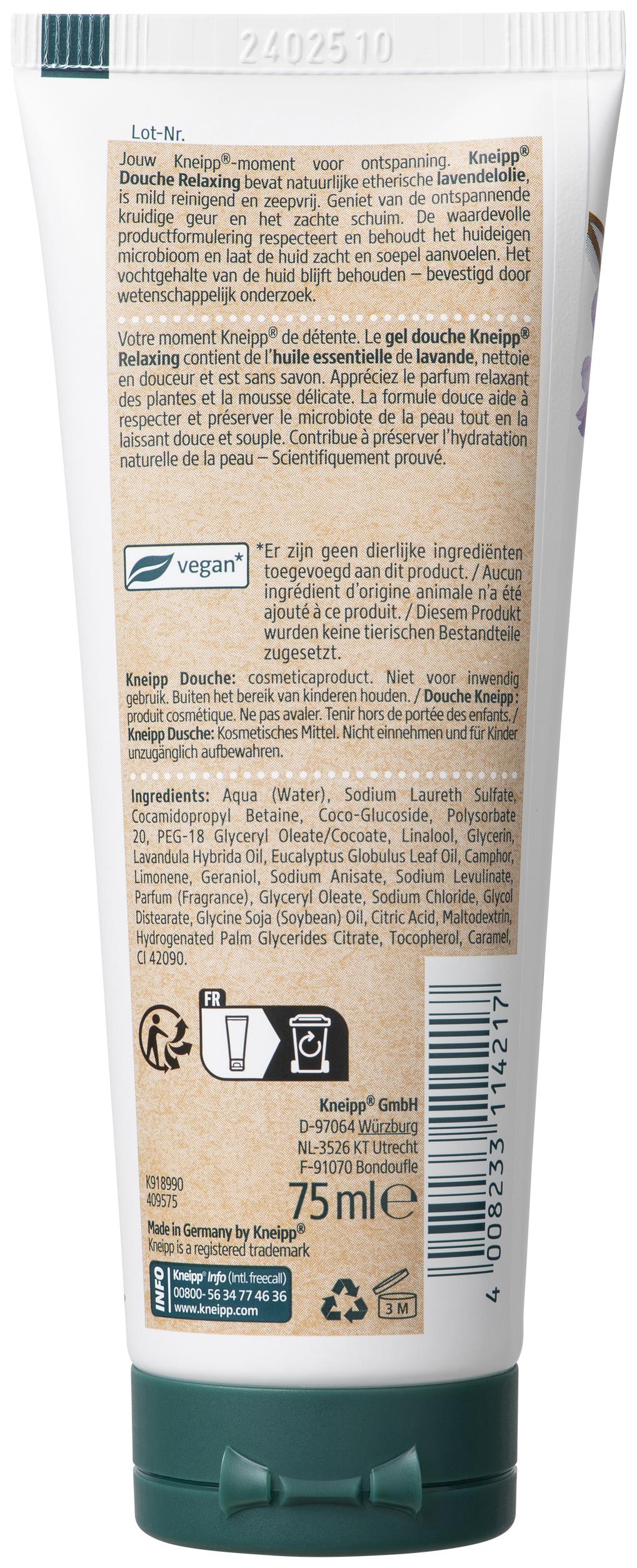 Kneipp Mini Douche Relaxing 75 ML