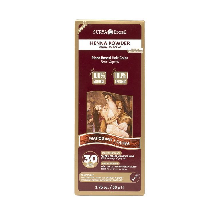 Henna haarverf poeder mahogany 50g