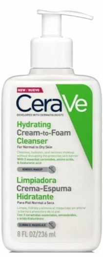 Hydrating Cream-to-foam Cleanser 236 ML