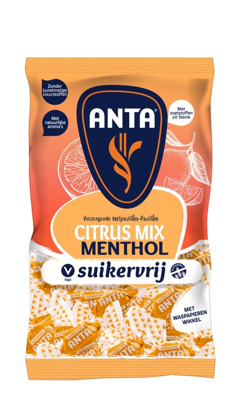 Citrusmix menthol suikervrij 120g