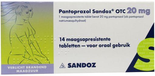 Pantoprazol OTC 20mg 14 stuks