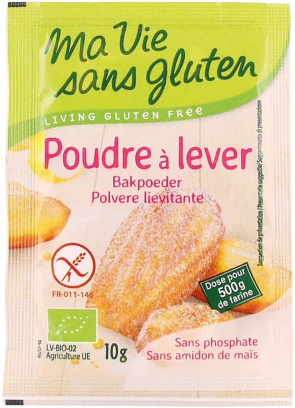 Bakpoeder Glutenvrij Bio 4x 10gr
